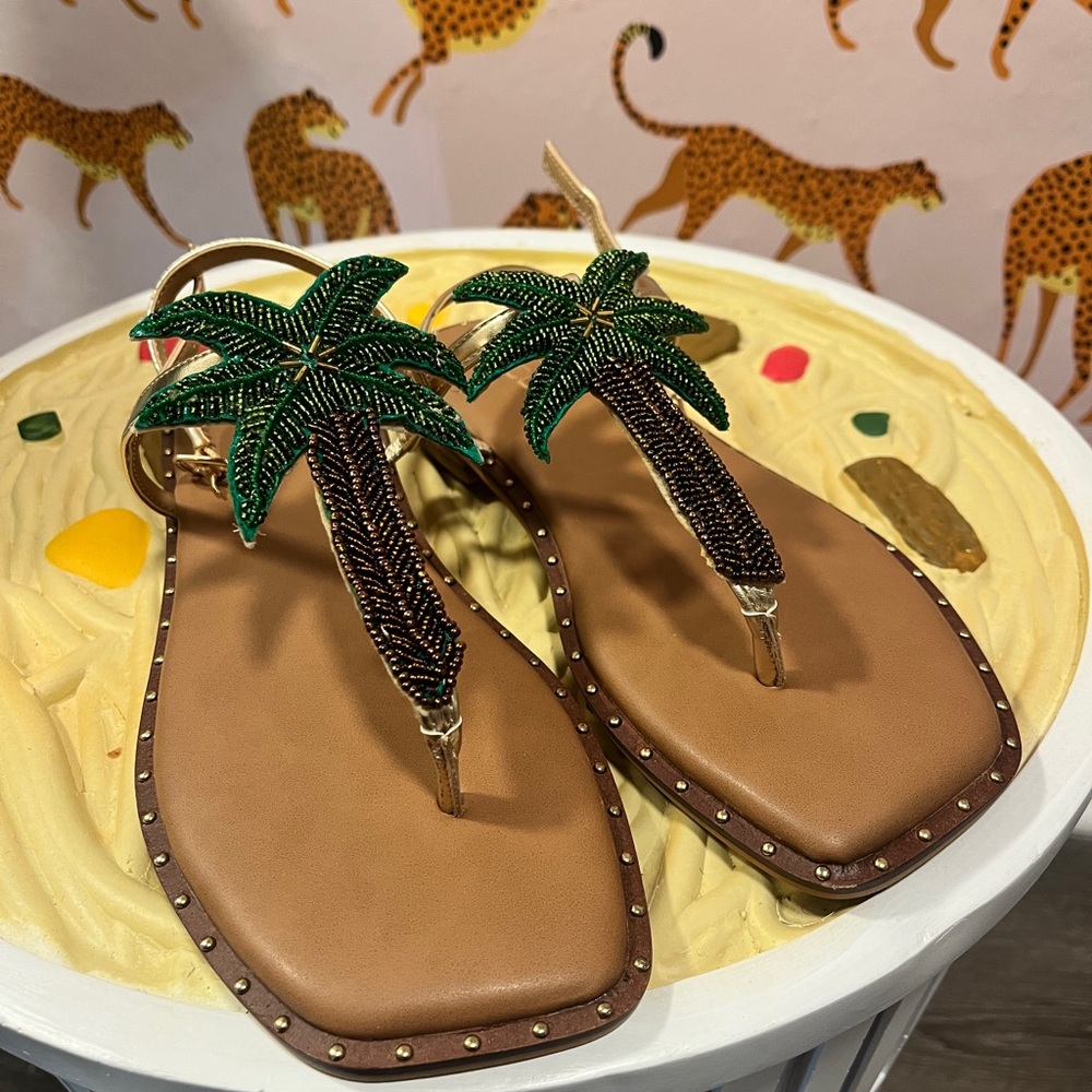 Chico’s palm tree sandals
